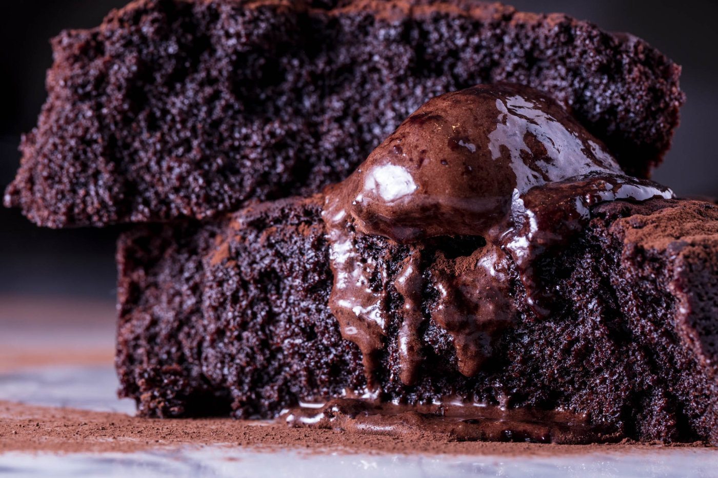 Vegan chocolate cake for veganuary